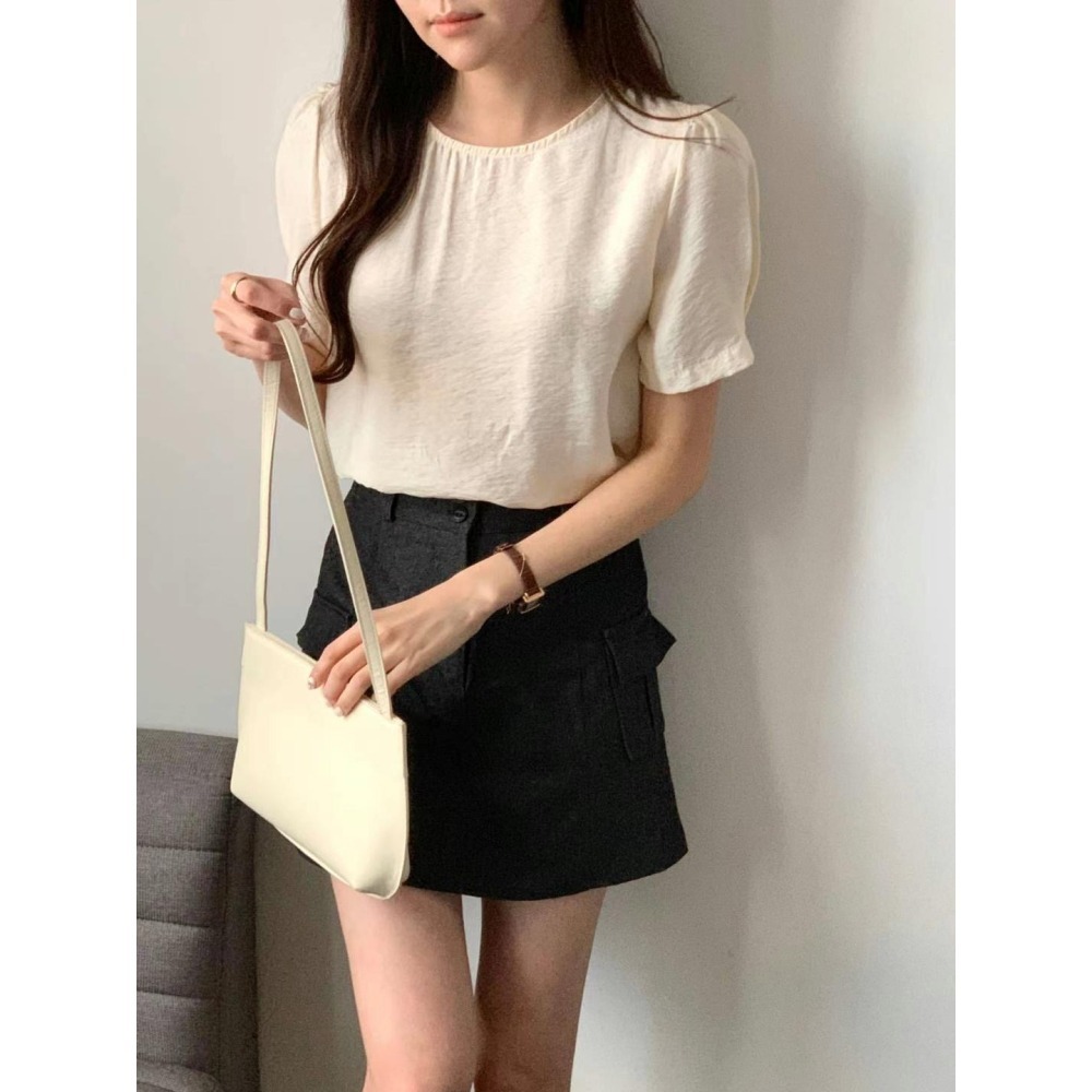 正韓🇰🇷百搭雙口袋短裙-細節圖3