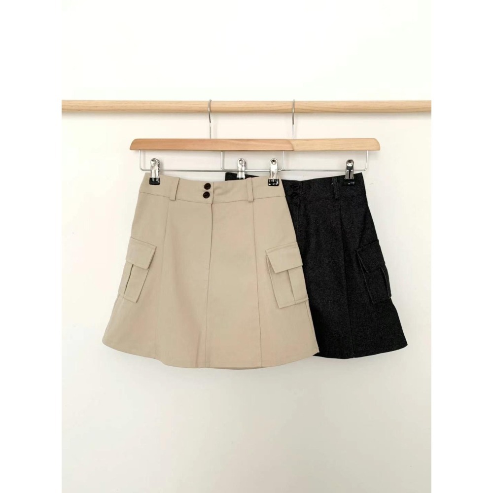 正韓🇰🇷百搭雙口袋短裙-細節圖9