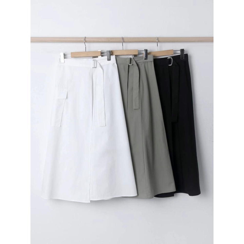 正韓🇰🇷率性工裝長裙-細節圖3