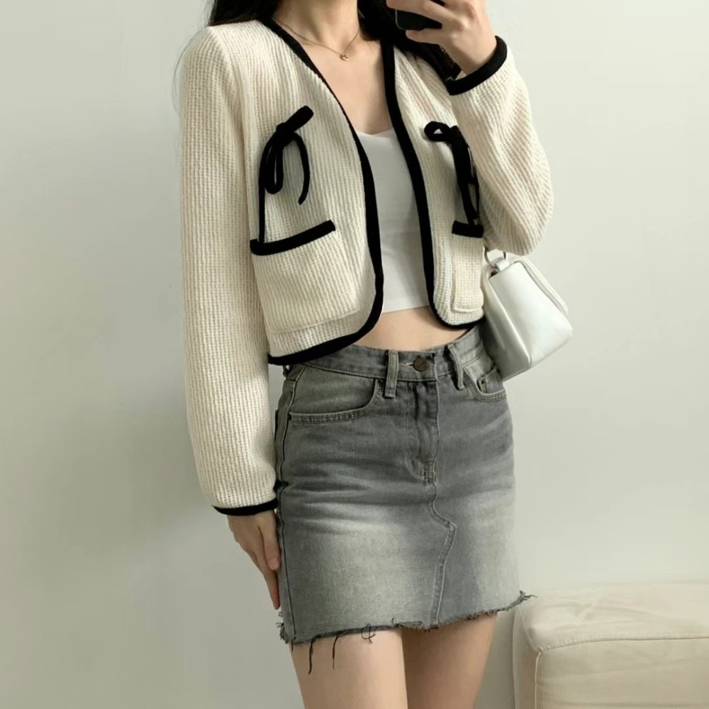正韓🇰🇷清新口袋針織外-細節圖5
