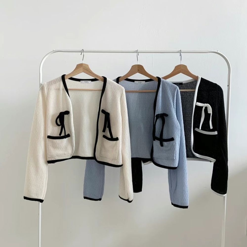 正韓🇰🇷清新口袋針織外-細節圖9