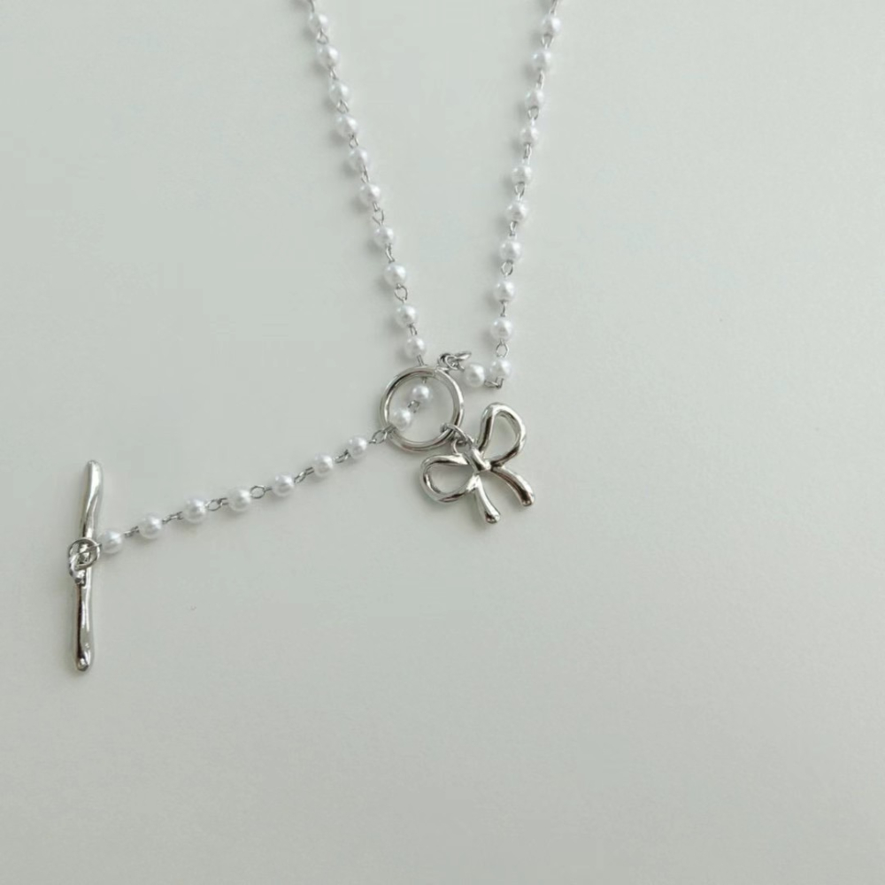 正韓🇰🇷珍結點‧純銀珍珠鍊-細節圖7