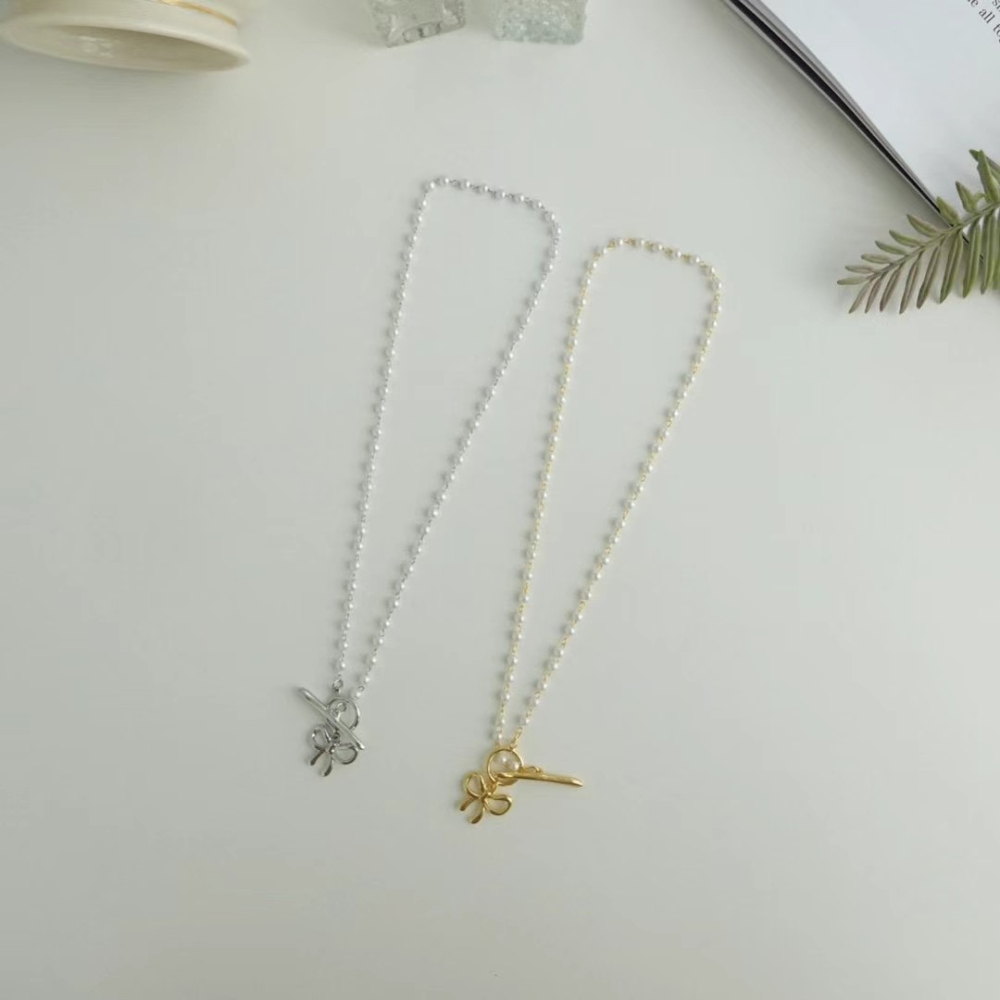 正韓🇰🇷珍結點‧純銀珍珠鍊-細節圖9