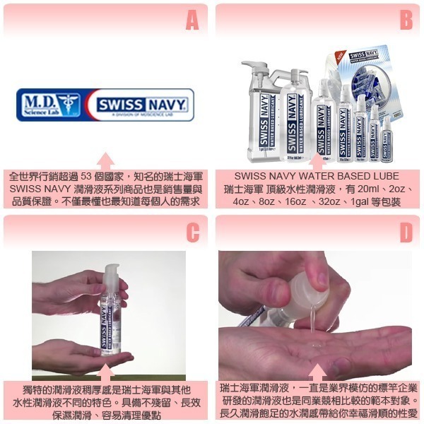 美國 SWISS NAVY 瑞士海軍 頂級水性潤滑液 潤滑液推薦 KY 美國製造 超好用潤滑液-細節圖2