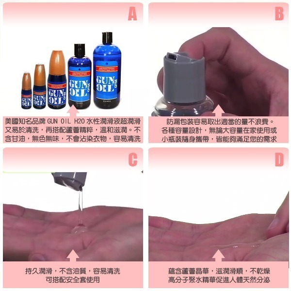 美國 EMPOWERED PRODUCTS GUN OIL H2O WATER LUBE 高級水性潤滑液 好用潤滑液推薦-細節圖3