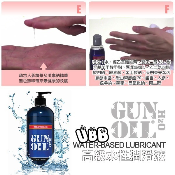 美國 EMPOWERED PRODUCTS GUN OIL H2O WATER LUBE 高級水性潤滑液 好用潤滑液推薦-細節圖4