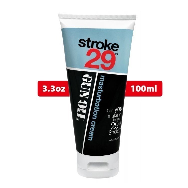 美國 GUN OIL STROKE 29男用手淫潤滑乳霜 MASTURBATION CREAM 6oz 打手槍必備-規格圖1