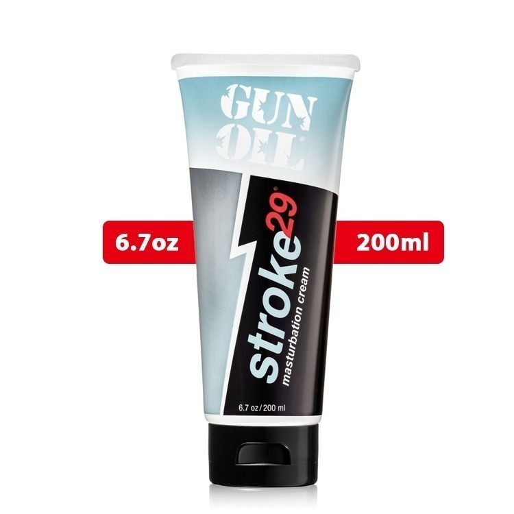 美國 GUN OIL STROKE 29男用手淫潤滑乳霜 MASTURBATION CREAM 6oz 打手槍必備-規格圖3