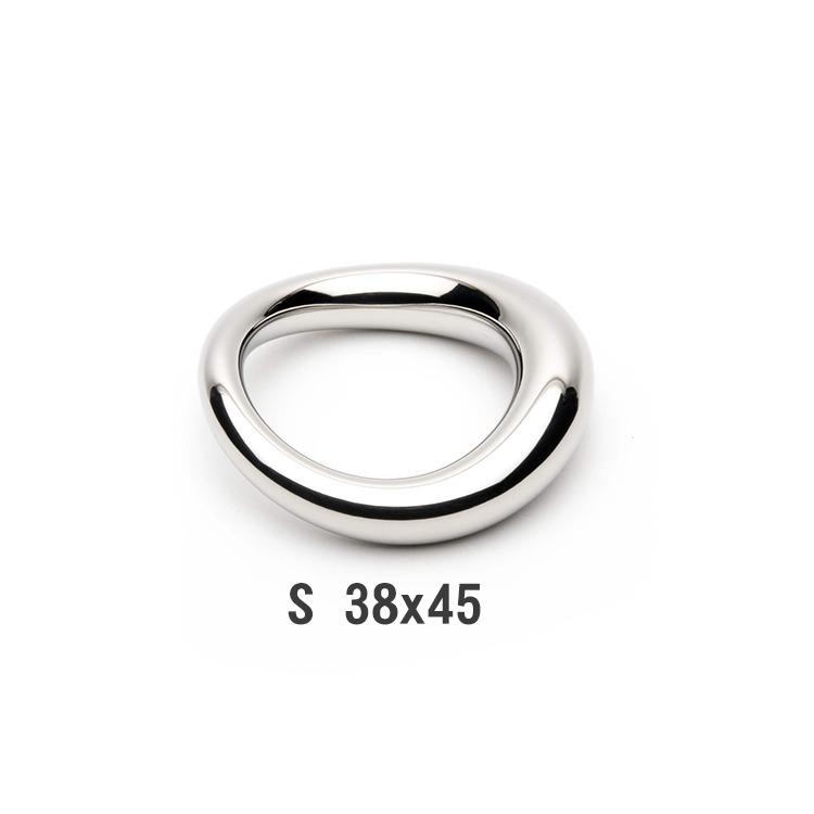 第二代人體工學不鏽鋼彎曲屌環STAINLESS STEEL COCK RING ERGO X立體彎曲造型更服貼-規格圖1