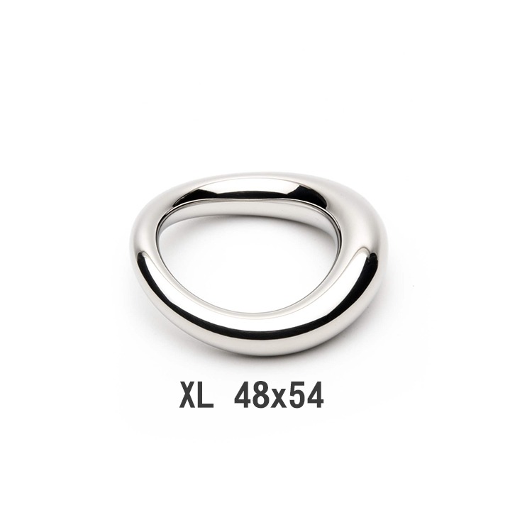 第二代人體工學不鏽鋼彎曲屌環STAINLESS STEEL COCK RING ERGO X立體彎曲造型更服貼-規格圖4