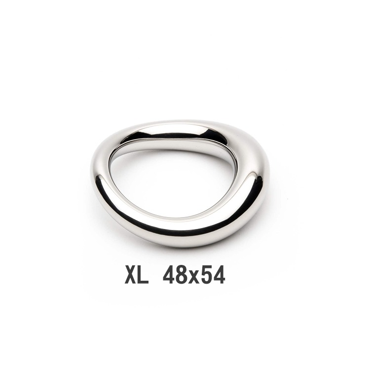 第二代人體工學不鏽鋼彎曲屌環STAINLESS STEEL COCK RING ERGO X立體彎曲造型更服貼-規格圖5