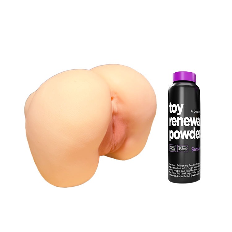 愛戀狗爬式 大型3D雙穴自慰器 DOGGY STYLE 3D MASTURBATOR 加贈玩具保養粉 擬真美陰翹臀-規格圖1