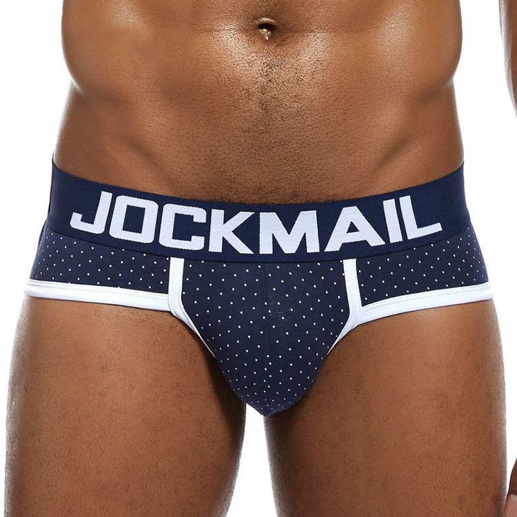 JOCKMAIL 性感波點低腰透氣三角褲 JM 322 LOW RISE BRIEF 舒適版型 便宜好穿 高CP值內褲-細節圖3