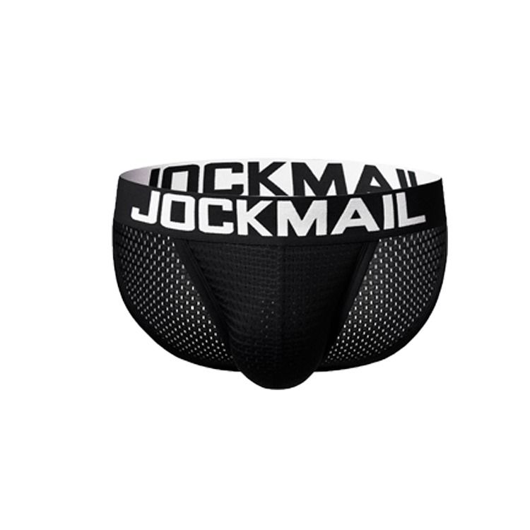 JOCKMAIL 極簡性感網眼低腰三角褲 JM353 LOW RISE BRIEF 好穿內褲 透氣網眼三角褲 性感內褲-細節圖3