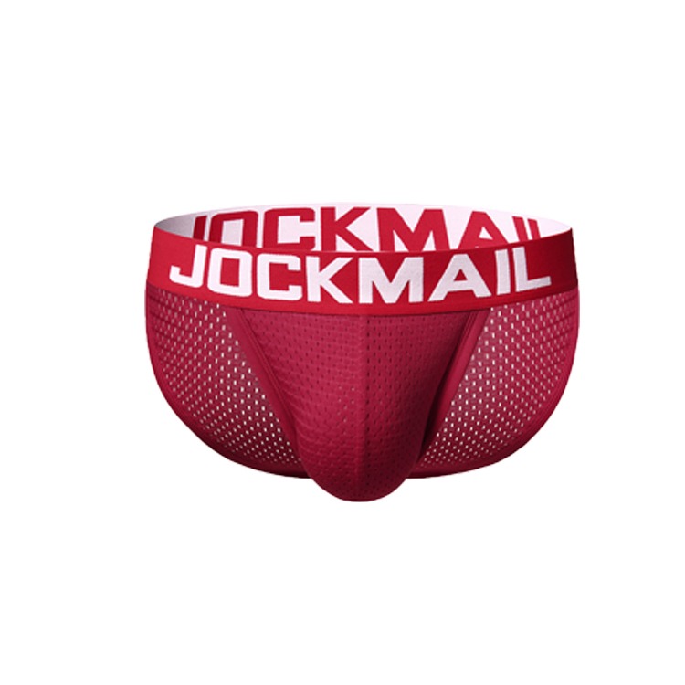 JOCKMAIL 極簡性感網眼低腰三角褲 JM353 LOW RISE BRIEF 好穿內褲 透氣網眼三角褲 性感內褲-細節圖6