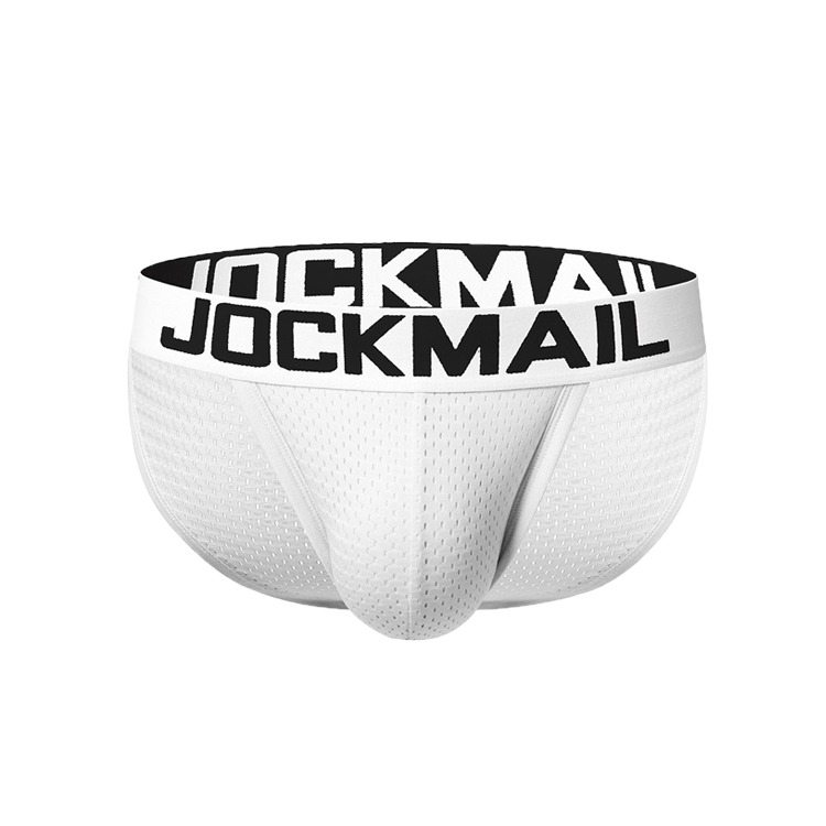 JOCKMAIL 極簡性感網眼低腰三角褲 JM353 LOW RISE BRIEF 好穿內褲 透氣網眼三角褲 性感內褲-細節圖9