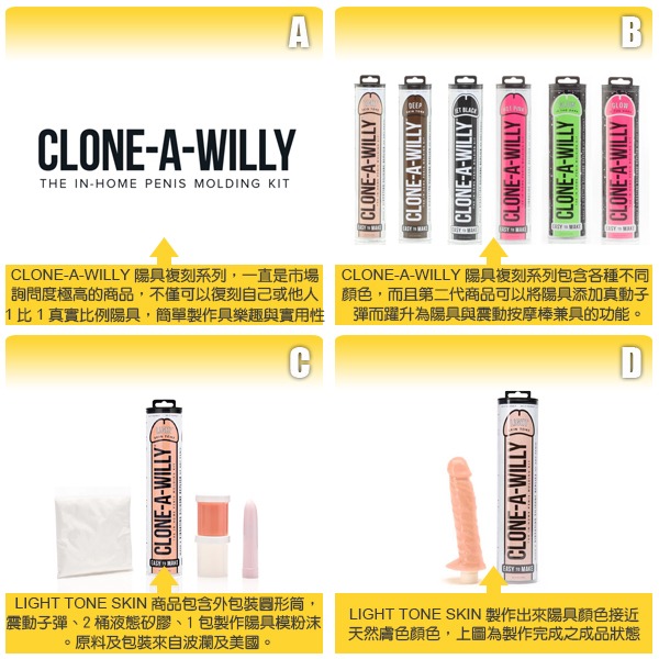 美國 CLONE A WILLY 陽具複刻 DIY專屬陽具 CLONE-A-WILLY KIT 假屌 姐夫 老二 複製-細節圖3