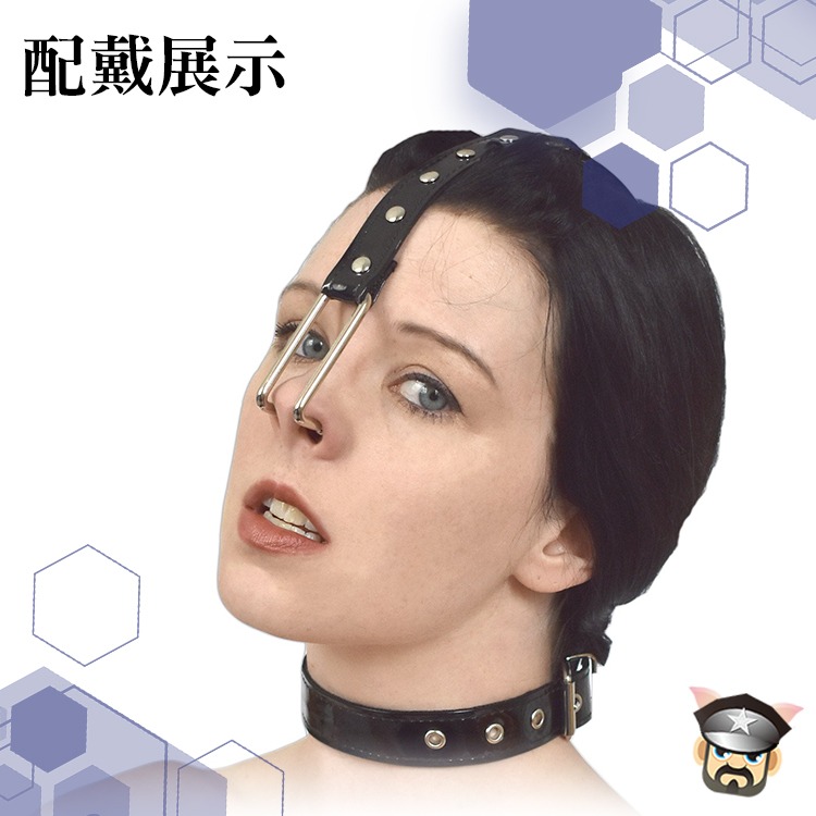 豬小弟 鼻勾頸圈 PIGGY COLLAR WITH NOSE HOOK 挑戰你的羞恥極限 BDSM調教 公開調教恥度-細節圖3