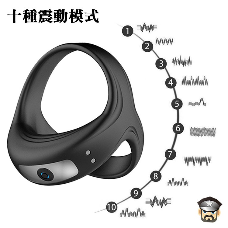 3D超舒立體震動屌環 TRIANGLE VIBRATING COCK RING 震爽舒麻讓你欲罷不能-細節圖4