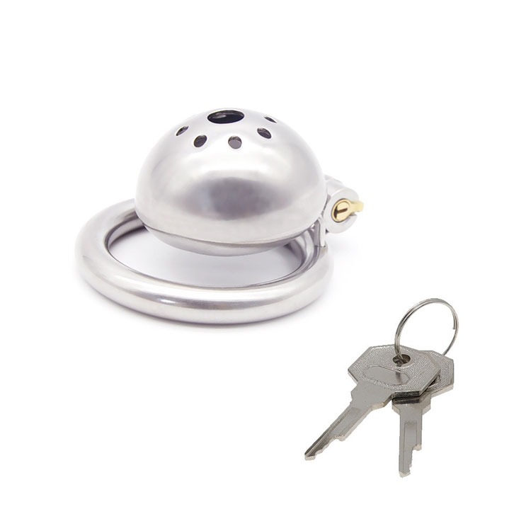 性愛禁錮不鏽鋼平板鎖 STAINLESS STEES OF COCK CAGE 喪失性歡愉 學會身心完全效忠-規格圖3