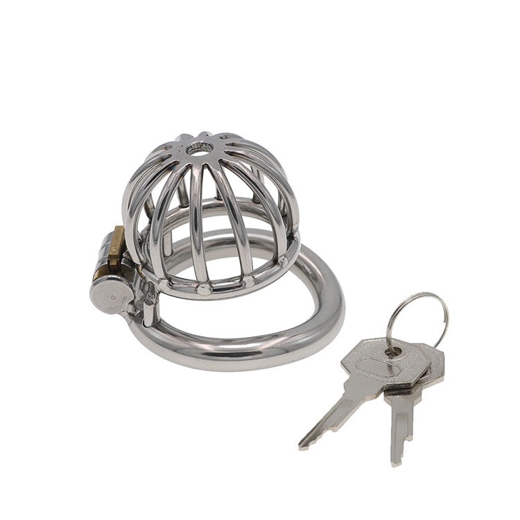 性愛禁錮不鏽鋼平板鎖 STAINLESS STEES OF COCK CAGE 喪失性歡愉 學會身心完全效忠-規格圖4
