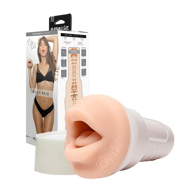 美國 FLESHLIGHT GIRLS 美陰俱樂部 芮莉瑞德 美陰自慰器 RILEY REID 手電筒飛機杯 名器-規格圖5