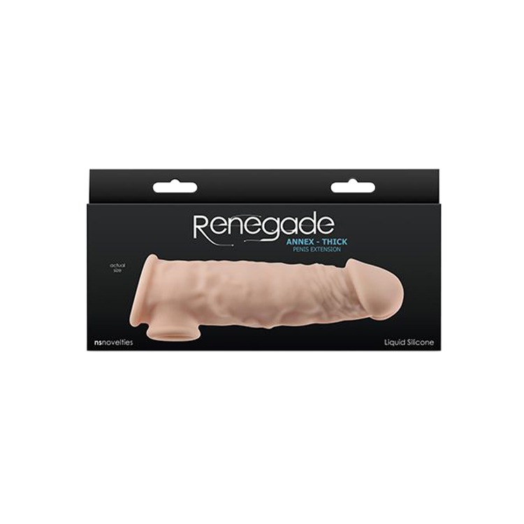美國 NS NOVELTIES 安尼克斯 液態矽膠加長加粗套 RENEGADE ANNEX SHEATH 屌套 老二套-規格圖2