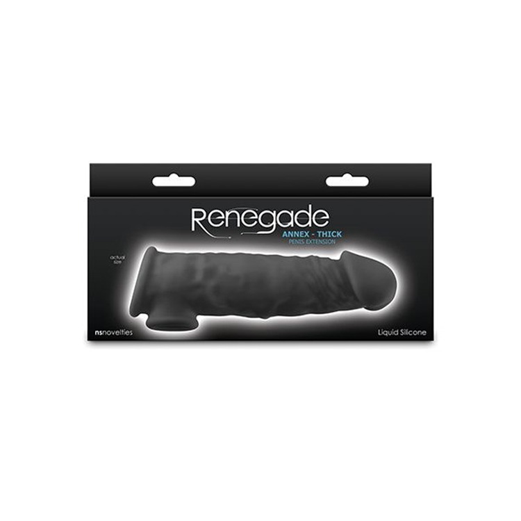 美國 NS NOVELTIES 安尼克斯 液態矽膠加長加粗套 RENEGADE ANNEX SHEATH 屌套 老二套-規格圖3