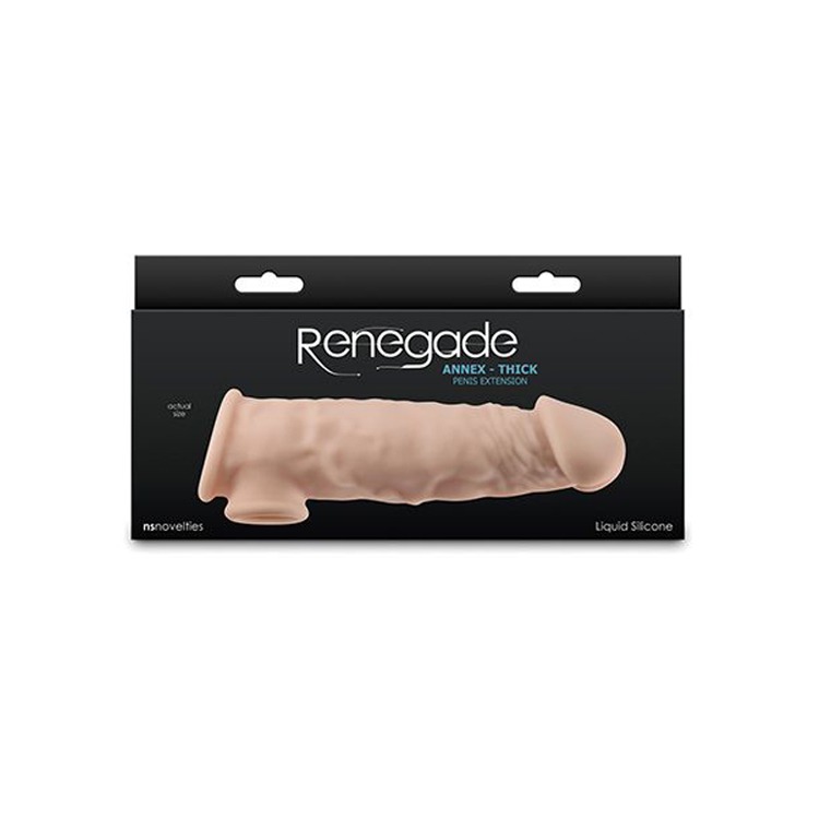 美國 NS NOVELTIES 安尼克斯 液態矽膠加長加粗套 RENEGADE ANNEX SHEATH 屌套 老二套-規格圖4