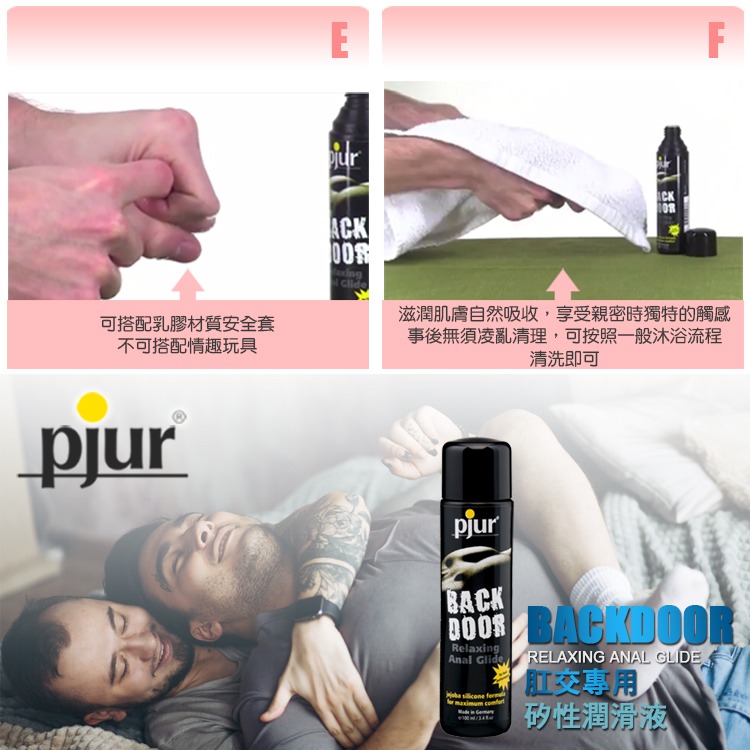德國 PJUR 碧宜潤 肛交矽性潤滑液BACK DOOR Relaxing SILICONE Lube KY-細節圖4