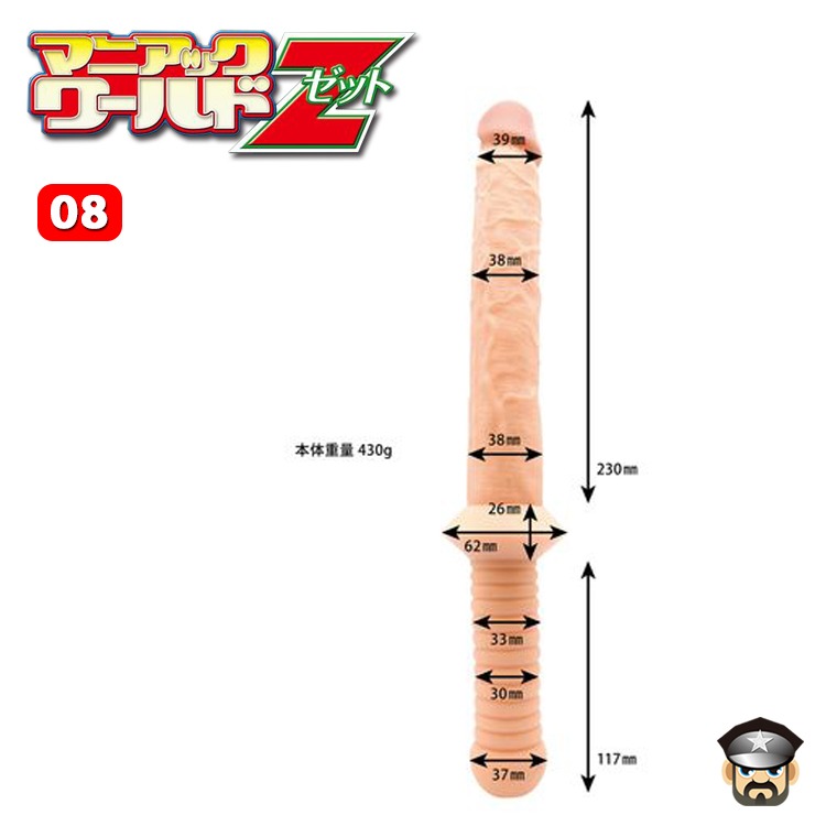 日本 KISS-ME-LOVE 極品猛男 青筋擬真陽具握把 Z07/Z08 MACHO REALISTIC DILDO-細節圖5