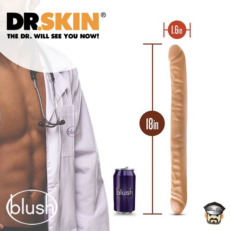 美國 BN DR.SKIN 焦糖風18英吋雙頭龍 DR. SKIN 18＂ DOUBLE DONG 一次滿足塞好塞滿-細節圖3