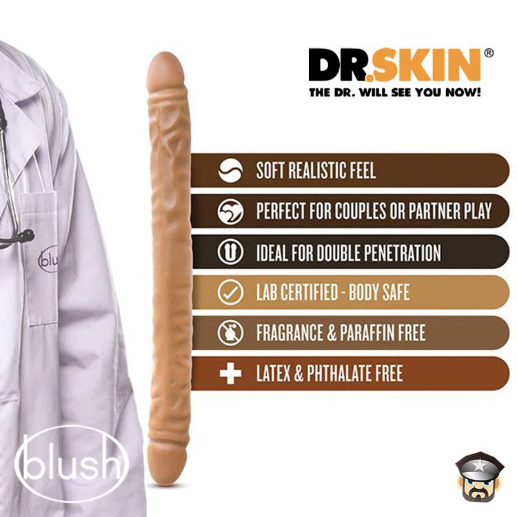 美國 BN DR.SKIN 焦糖風18英吋雙頭龍 DR. SKIN 18＂ DOUBLE DONG 一次滿足塞好塞滿-細節圖4