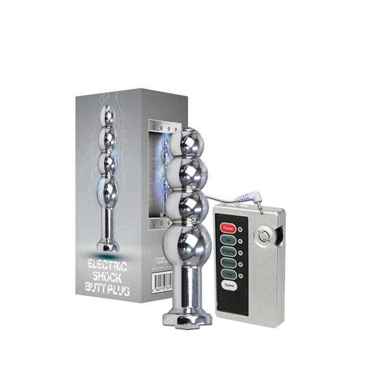 日本 TOAMI 電震脈衝系列 悶絕前列腺 不銹鋼肛塞套組 ELECTRIC SHOCK BUTT PLUG 享受前列-細節圖2