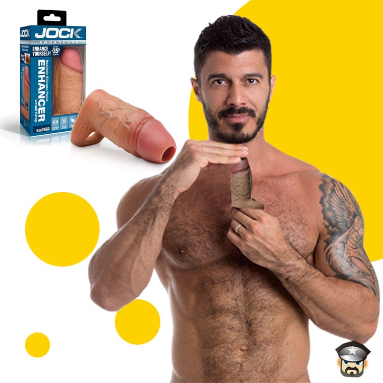 美國 CURVETOYS 超擬真 液態矽膠 增大增粗套 JOCK REALISTIC PENIS ENHANCER-細節圖6