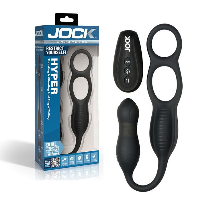 美國 CURVE TOYS 前後雙嗨 震動+抽插液態矽膠屌環肛塞按摩器 HYPER ANAL PLUG 前列腺按摩-細節圖2