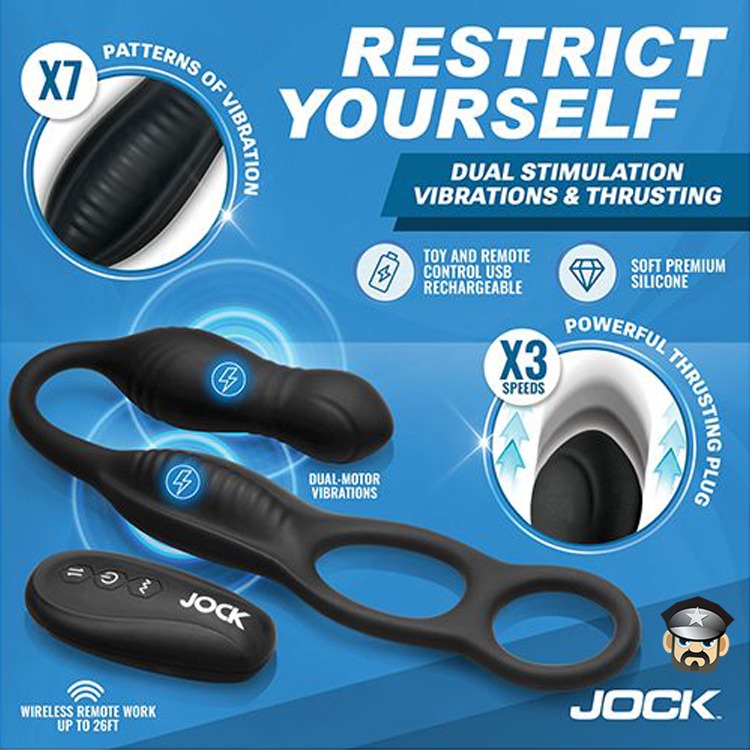 美國 CURVE TOYS 前後雙嗨 震動+抽插液態矽膠屌環肛塞按摩器 HYPER ANAL PLUG 前列腺按摩-細節圖3