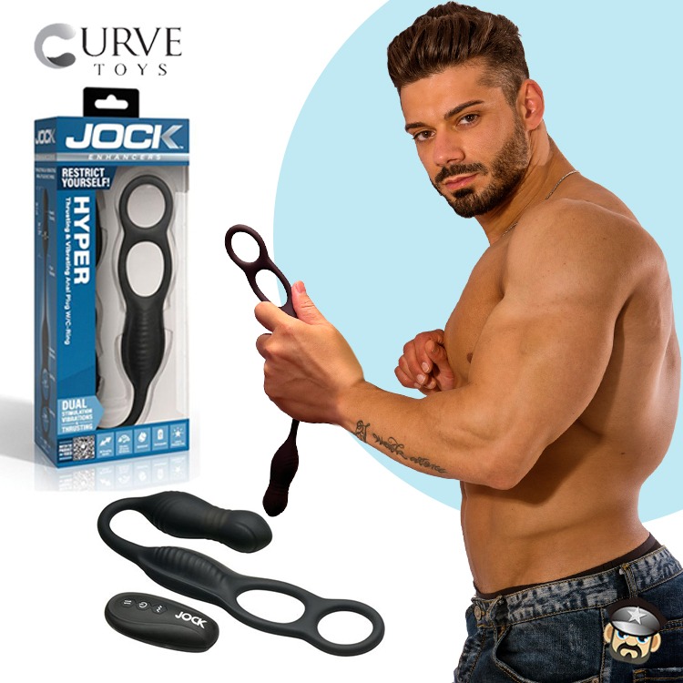 美國 CURVE TOYS 前後雙嗨 震動+抽插液態矽膠屌環肛塞按摩器 HYPER ANAL PLUG 前列腺按摩-細節圖6