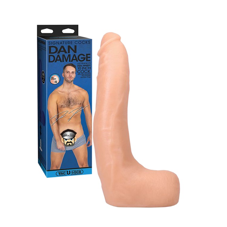 美國 DOC JOHNSON 破壞王 丹 擬真雙層結構10吋陽具 DAN DAMAGE COCK 假屌 陽具 姊夫-細節圖2