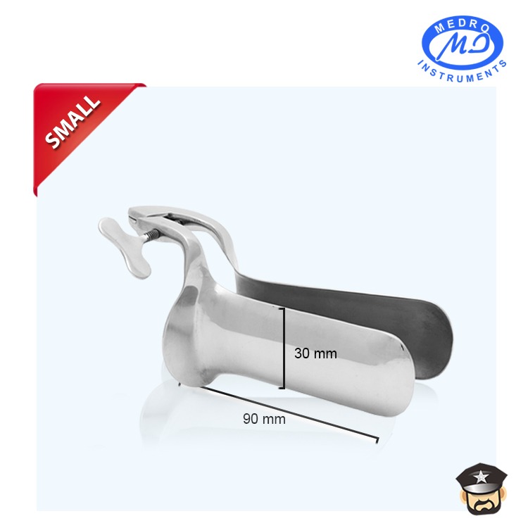 MEDRO 醫療鋼肛門窺視鴨嘴器 COLLINS ANAL SPECULUM 操作簡單 BDSM肛奴擴張訓練-規格圖1