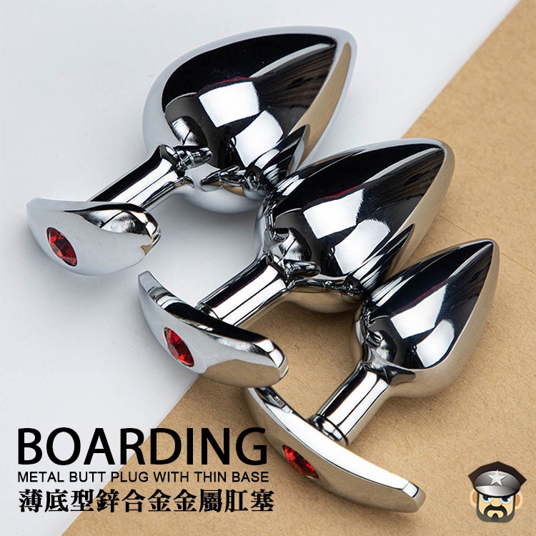 薄底型金屬肛塞 BOARDING METAL BUTT PLUG WITH THIN BASE 三個尺寸-細節圖5