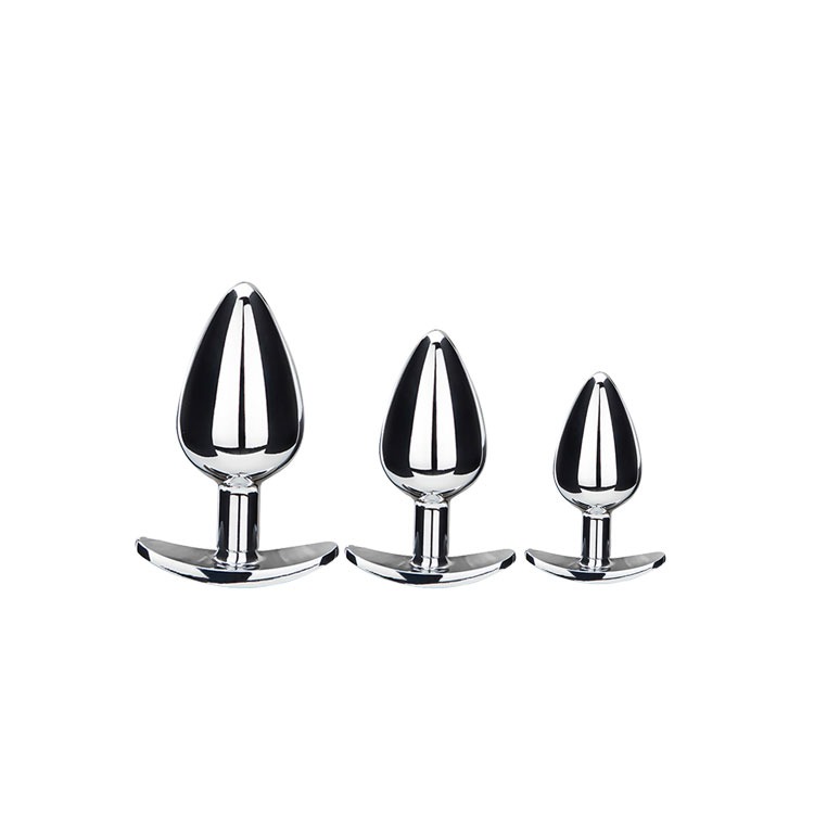 薄底型金屬肛塞 BOARDING METAL BUTT PLUG WITH THIN BASE 三個尺寸-規格圖4