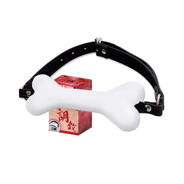 日本 A-ONE 狗奴訓練禁錮調教 狗骨型口枷 BALL GAG BDSM Training 人形犬必備道具-細節圖2
