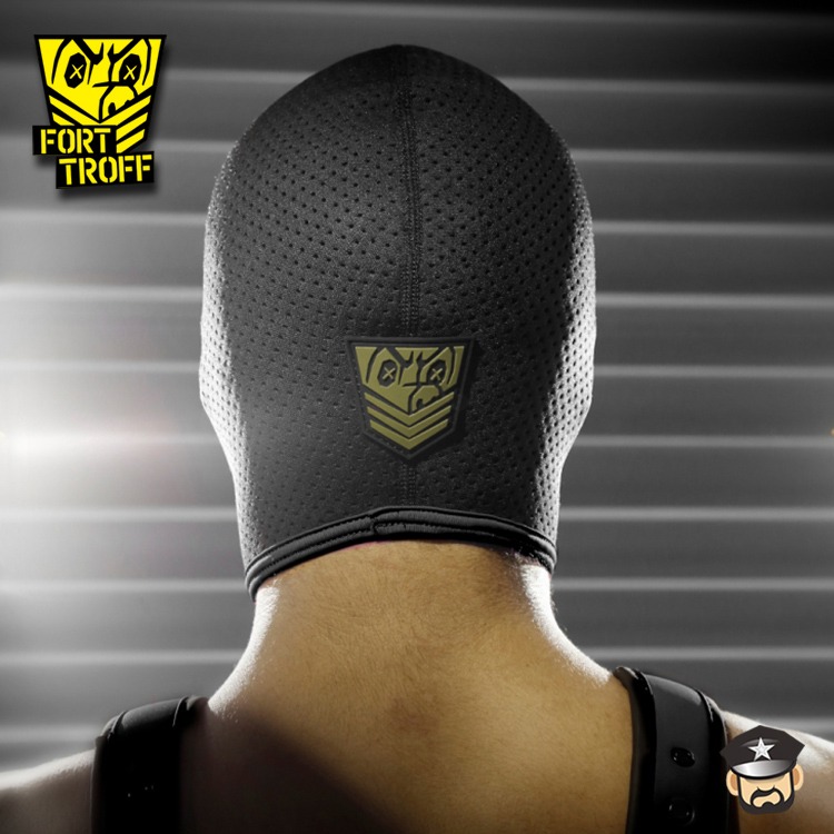 美國 FORT TROFF 性愛解放調教專用頭套 BLACK OPS HOOD 大開口設計舒適貼合 適合BDSM調教-細節圖4