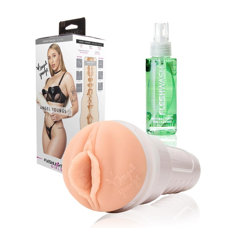 美國 FLESHLIGHT GIRLS 美陰俱樂部 安潔兒楊格斯 美陰自慰器 ANGEL YOUNGS SWEETNE-規格圖3