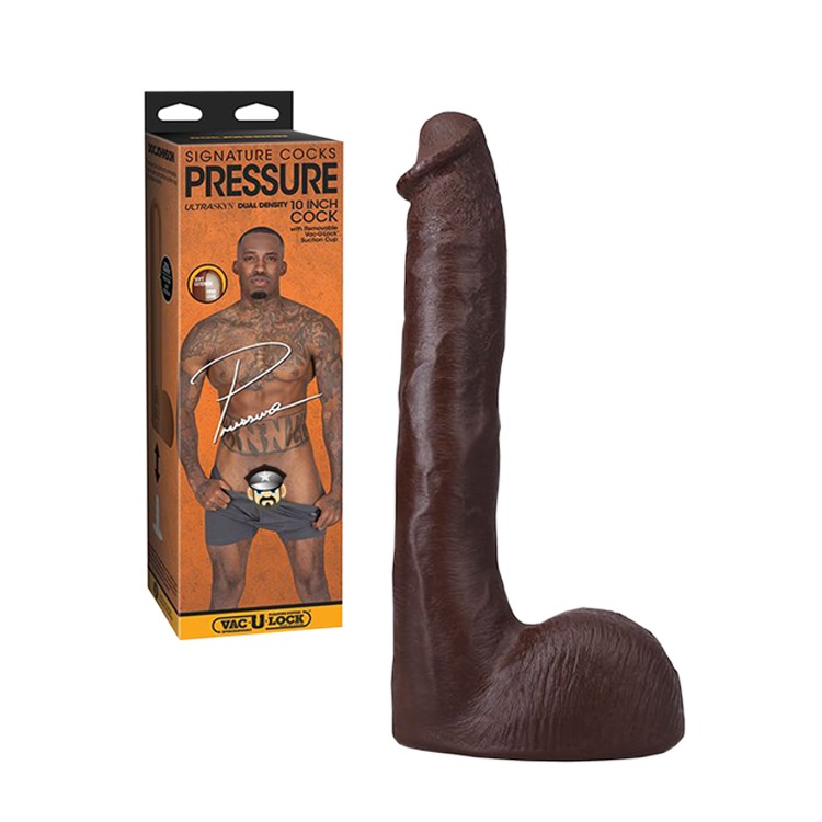 美國 DOC JOHNSON 壓力屌王 擬真雙層結構10吋陽具 PRESSURE ULTRASKYN 10 COCK-細節圖2