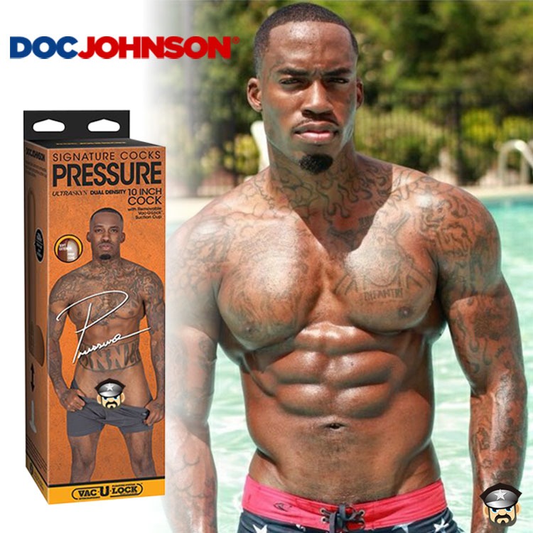 美國 DOC JOHNSON 壓力屌王 擬真雙層結構10吋陽具 PRESSURE ULTRASKYN 10 COCK-細節圖7