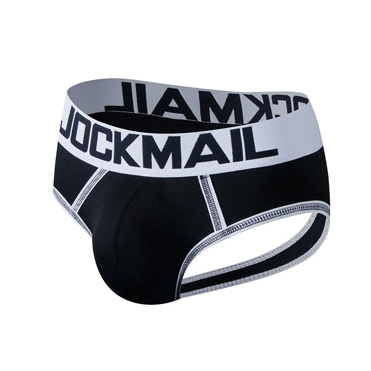 JOCKMAIL 解放莫代爾 舒適低腰囊袋後空提臀褲 JM338 PUNCH MODAL JOCK 立體囊袋提升視覺-細節圖2