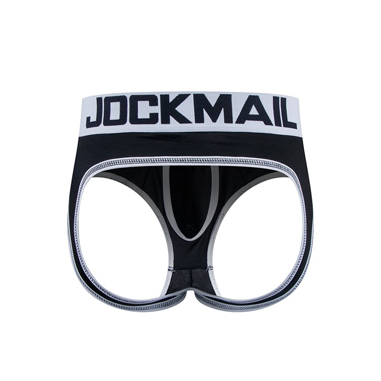 JOCKMAIL 解放莫代爾 舒適低腰囊袋後空提臀褲 JM338 PUNCH MODAL JOCK 立體囊袋提升視覺-細節圖3