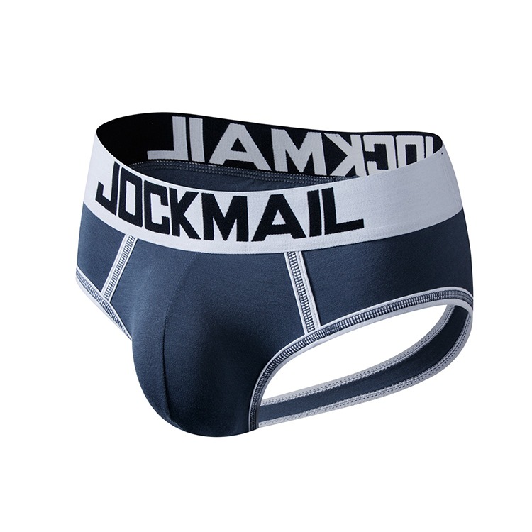 JOCKMAIL 解放莫代爾 舒適低腰囊袋後空提臀褲 JM338 PUNCH MODAL JOCK 立體囊袋提升視覺-細節圖4